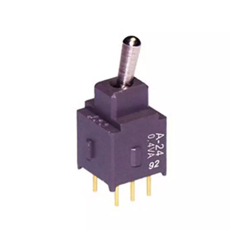 NKK SWITCHES A Series Non-Illuminated Toggle Switch 1 Pole Short Lever, A-24JP