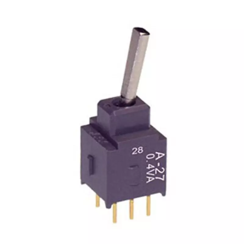 NKK SWITCHES A Series Non-Illuminated Toggle Switch 1 Pole Flat Lever, A-27EP