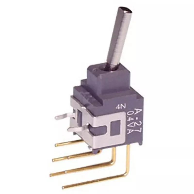 NKK SWITCHES A Series Non-Illuminated Toggle Switch 1 Pole Flat Lever, A-27EV