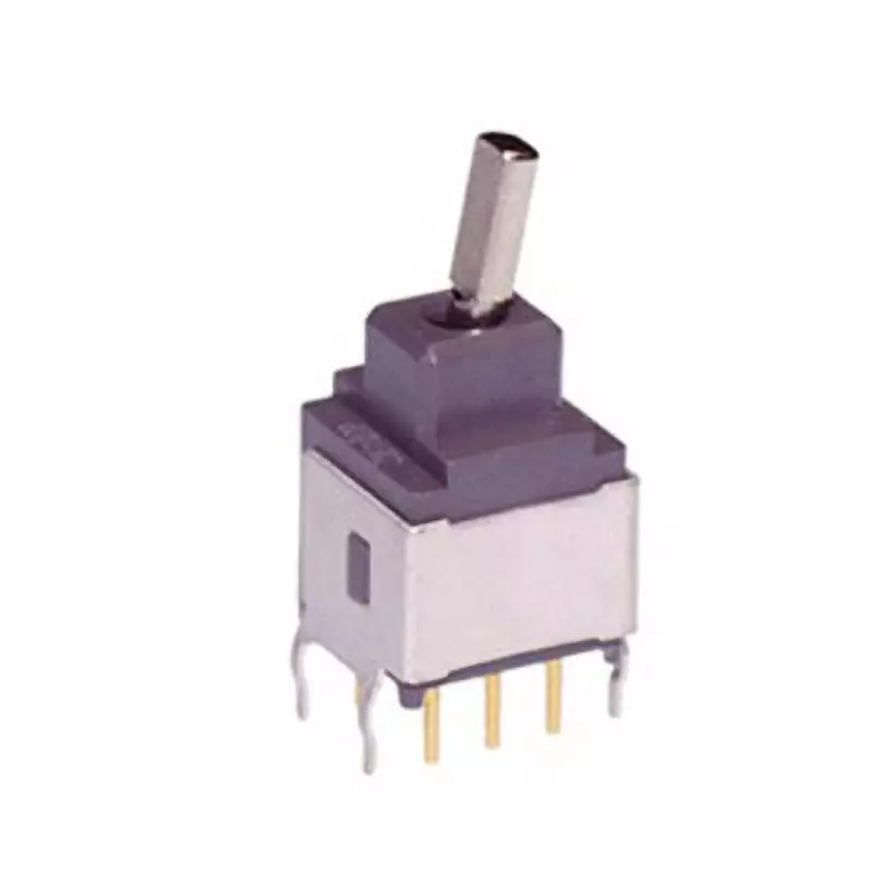 NKK SWITCHES A Series Non-Illuminated Toggle Switch 2 Pole Short Flat Lever, A-28HB