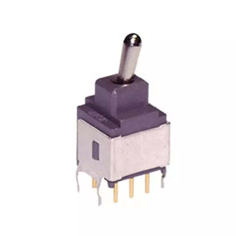 NKK SWITCHES A Series Non-Illuminated Toggle Switch 2 Pole Short Lever, A-28JB