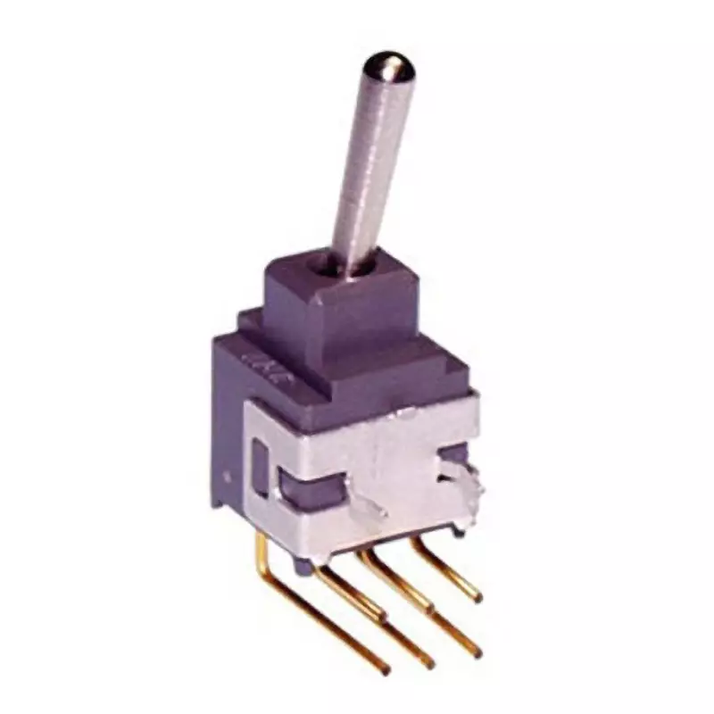 NKK SWITCHES A Series Non-Illuminated Toggle Switch 2 Pole Basic Lever, A-2SAH