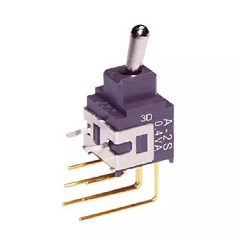 NKK SWITCHES A Series Non-Illuminated Toggle Switch 2 Pole Short Lever, A-2SJV