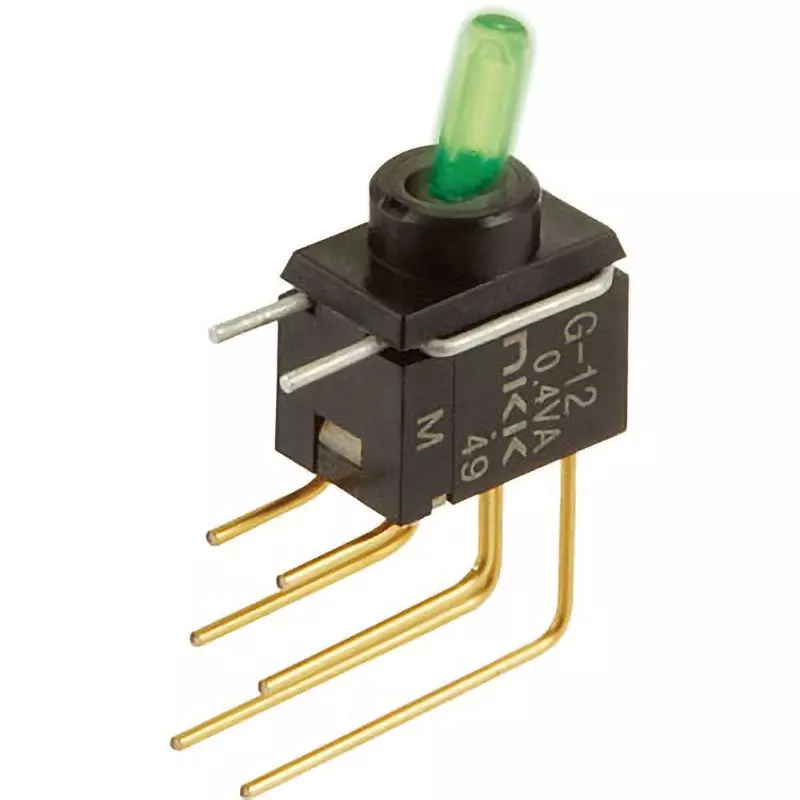 NKK SWITCHES Fully Illuminated Toggle Switch 1 Pole Fully Washed, G-12CVM