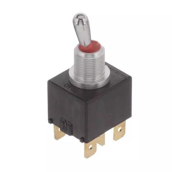 Otto Toggle Switch Non-Illuminated Quick Connect Termination 7 & 10 & 16 Amp Bat Actuator 28 V DC, T7-212G5