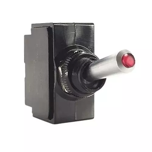 CARLING TECHNOLOGIES Toggle Switch Illuminated Quick Connect Termination 10 & 15 Amp Toggle Actuator, GLT-00902015