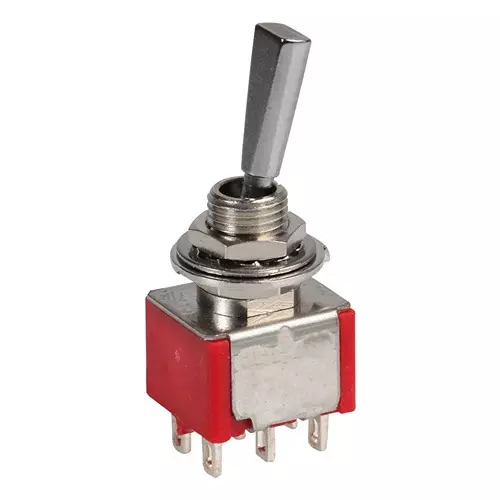E-SWITCH TOGGLE SWITCH, DPDT, 0.4VA, 20V, SOLDER, 100DP1T6B11M1REH. (Pack of 960)