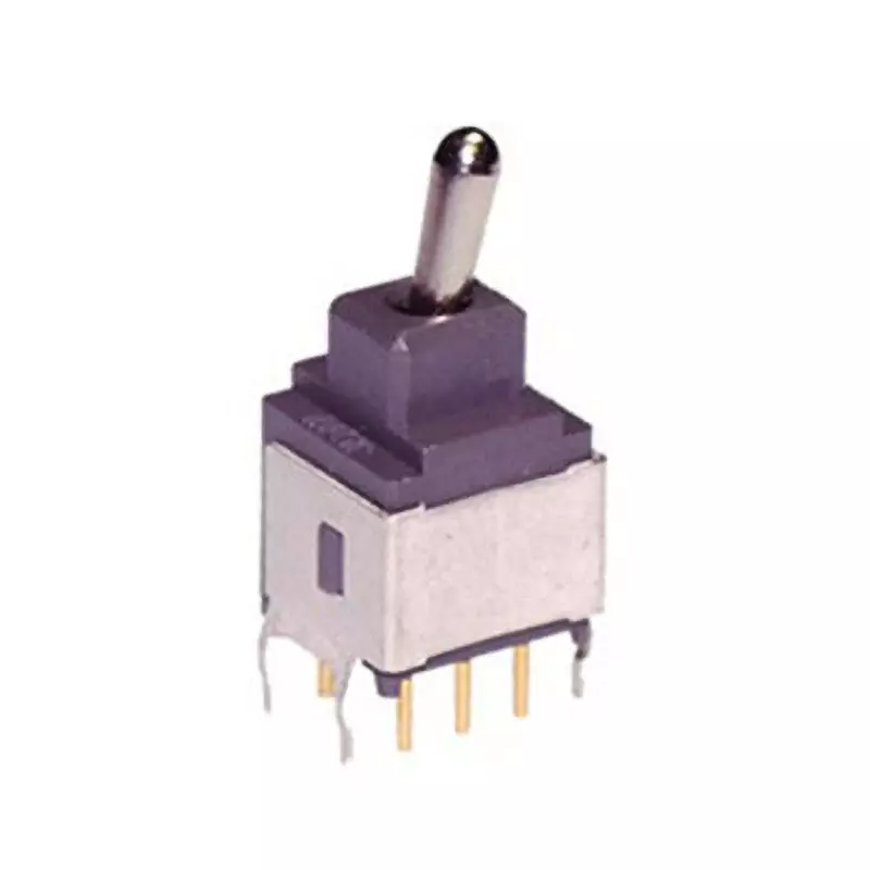 NKK SWITCHES A Series Non-Illuminated Toggle Switch 2 Pole Short Lever, A-25JB