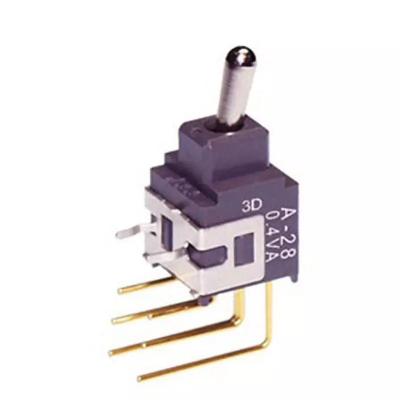 NKK SWITCHES A Series Non-Illuminated Toggle Switch 2 Pole Short Lever, A-28JV