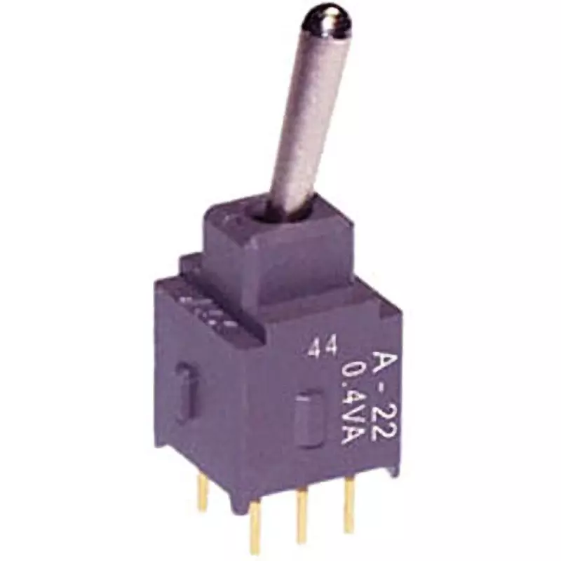 NKK SWITCHES Basic Lever Type Toggle Switch 2 Pole Fully Washed, A-23AP