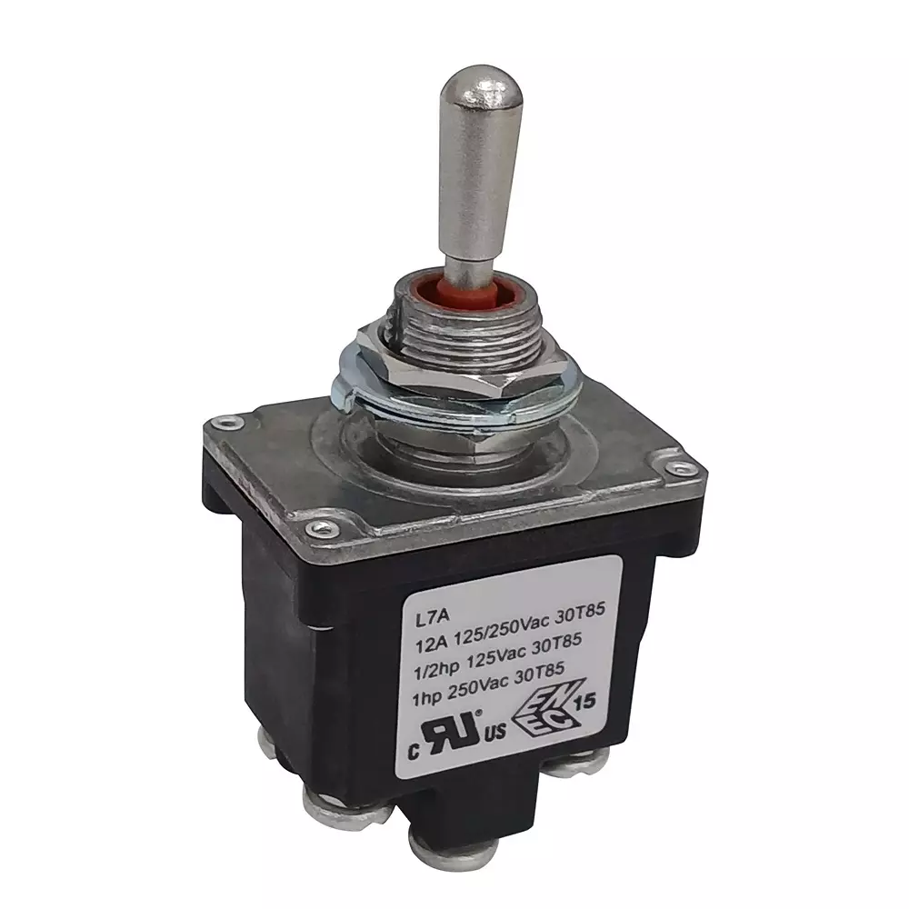 RS PRO Toggle Switch (On)-On-(On) DPDT IP68 Panel Mount Step Model Terminal 125, 250 V AC, 186241