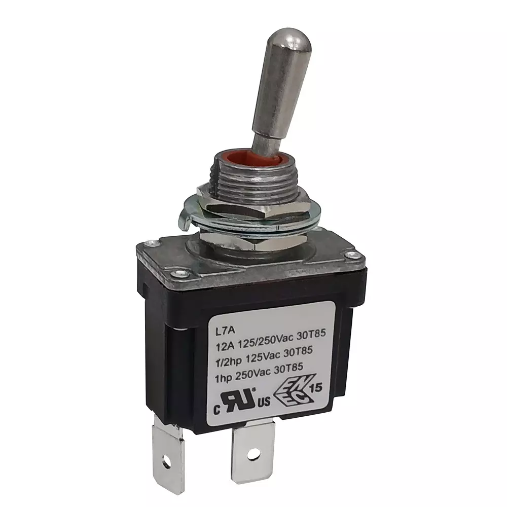 RS PRO Toggle Switch On-(Off) SPST IP68 Panel Mount Quick Connect Terminal 125, 250 V AC, 186250