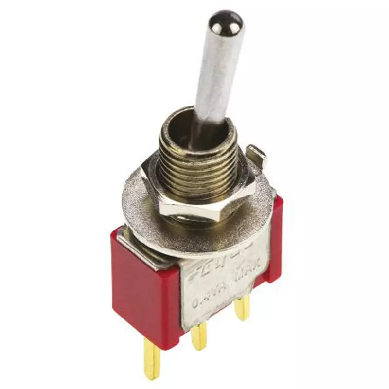 TE CONNECTIVITY Toggle Switch PCB Mounting 20 V Rated Voltage SPDT Contact Configuration, 4-1825136-4