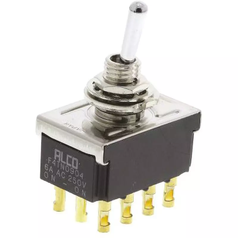 TE CONNECTIVITY Toggle Switch (Terminal)6 Rated Current 30 DC Rated Voltage, F4TN0904