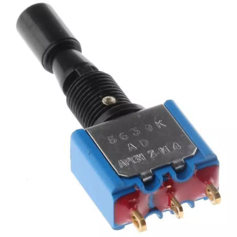 APEM Toggle Switch Single Pole Double Throw (Spdt) 10 mΩ Contact Resistance, 5639ADBGK3V