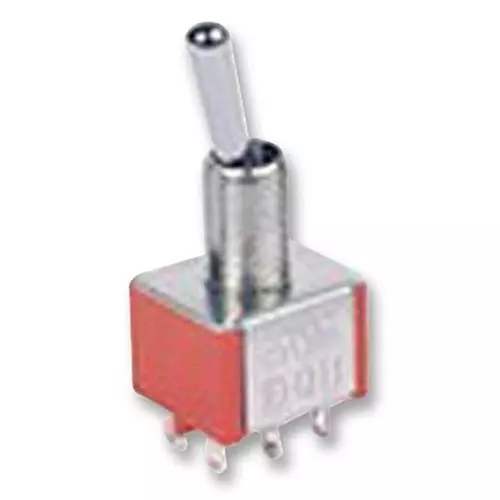 MULTICOMP PRO Toggle Switches SWITCH, DPDT, 0.1A, 20V, SOLDER, 2MD6T2B2M2RE
