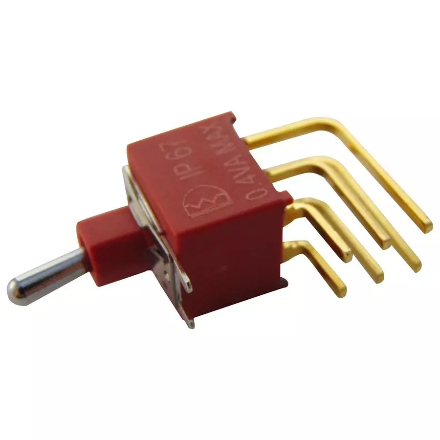 MULTICOMP PRO Toggle Switches SWITCH, PCB, DPDT, ON-ON, 1AD1T2B4M7RE