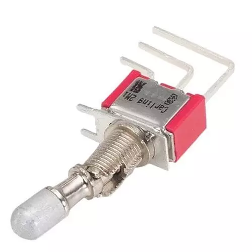 CARLING TECHNOLOGIES Toggle Switch Non-Illuminated Quick Connect Termination 2 & 5 Amp Bat Actuator 28 V DC, 2MS-WSP2-T2-B1-M3GE