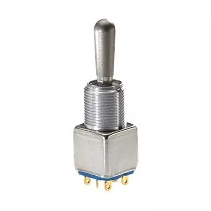 Otto Toggle Switch Non-Illuminated Solder Lug Termination 2 & 3 & 5 Amp Toggle Actuator 28 V DC, TE-21131