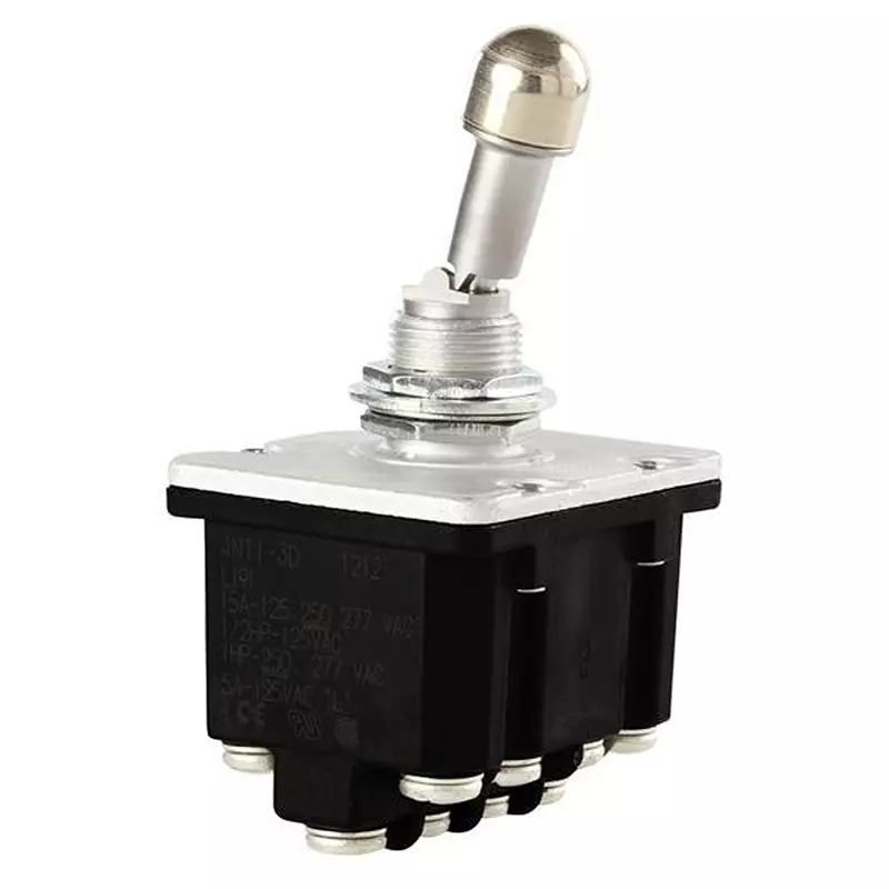 Honeywell Toggle Switch Non-Illuminated Screw Termination 15 Amp Paddle Actuator, 4NT1-3D