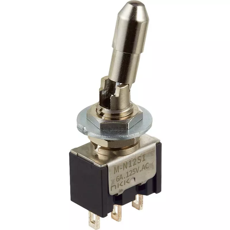 NKK SWITCHES Toggle Switch 2 Pole Lock Lever Mechanism, M-N23S1L