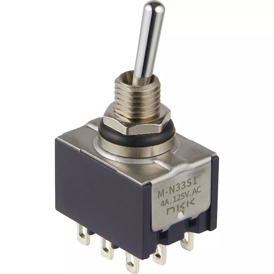 NKK SWITCHES Toggle Switch 3 Pole Basic Lever (Waterproof Type) Mechanism, M-N32G4W