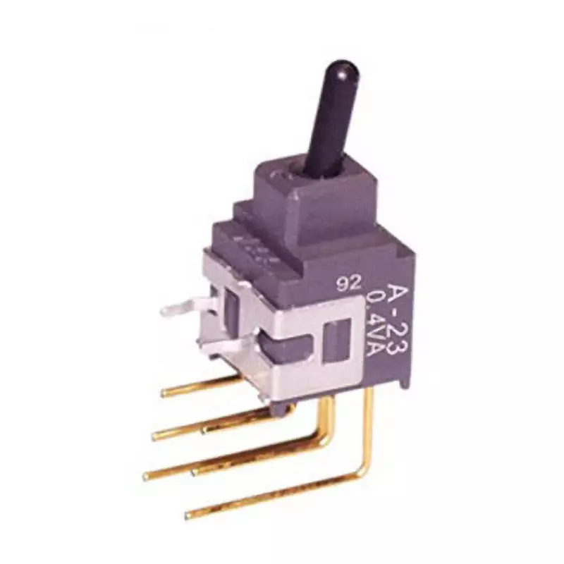 NKK SWITCHES A Series Non-Illuminated Toggle Switch 2 Pole Short Plastic Lever, A-23J2V