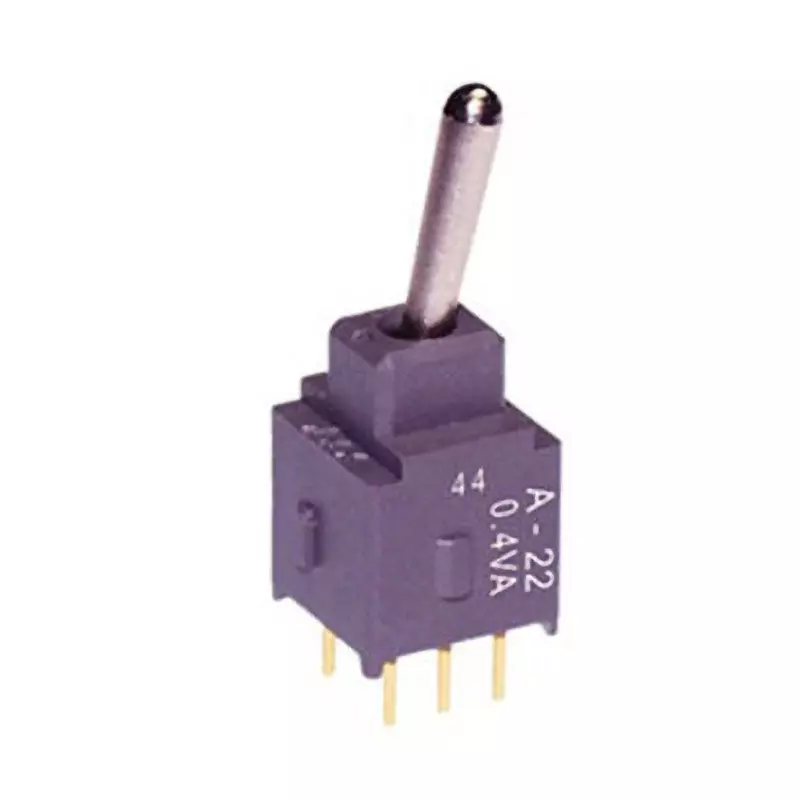 NKK SWITCHES A Series Non-Illuminated Toggle Switch 2 Pole Basic Lever, A-25AP