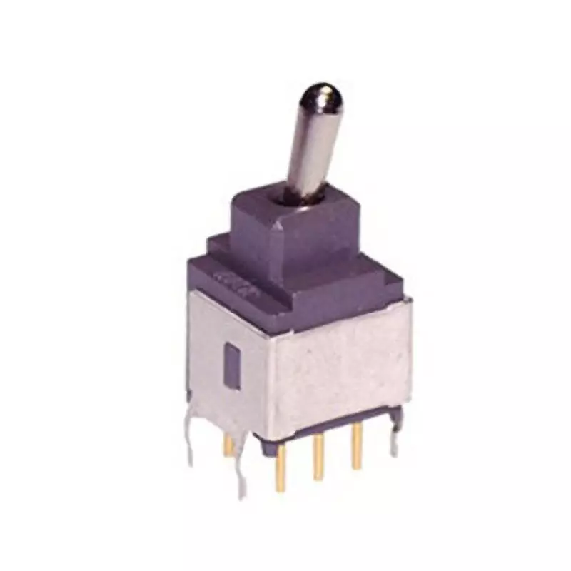 NKK SWITCHES A Series Non-Illuminated Toggle Switch 1 Pole Short Lever, A-26JB