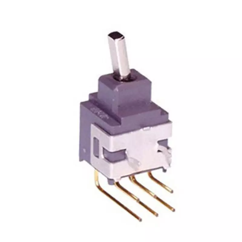 NKK SWITCHES A Series Non-Illuminated Toggle Switch 2 Pole Short Flat Lever, A-28HH