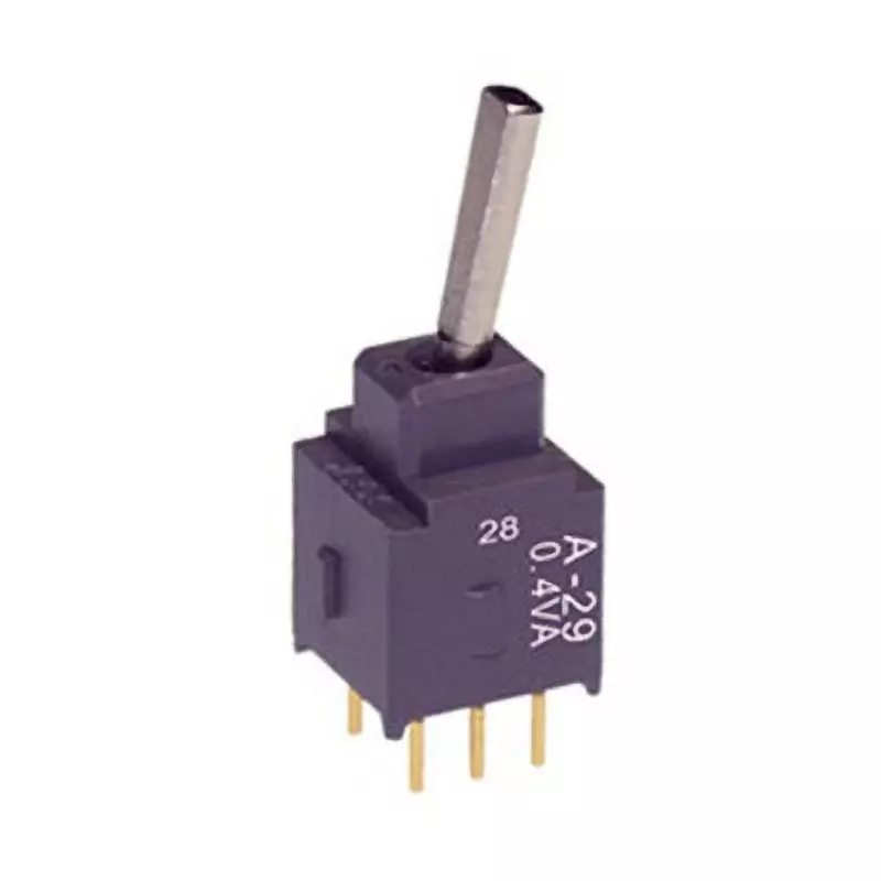 NKK SWITCHES A Series Non-Illuminated Toggle Switch 2 Pole Flat Lever, A-29EP