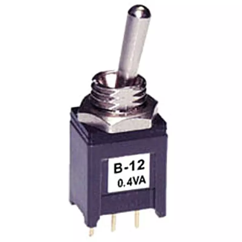 Buy NKK SWITCHES Basic Lever Type Toggle Switch Single Pole, B-12A1P ...