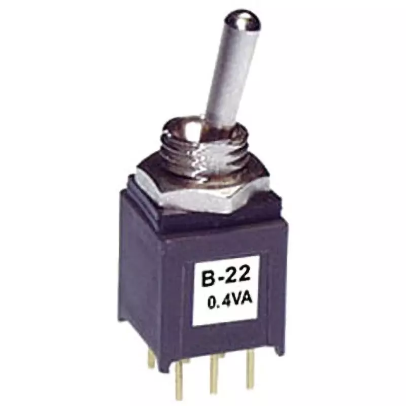NKK SWITCHES Basic Lever Type Toggle Switch 2 Pole, B-22A1P