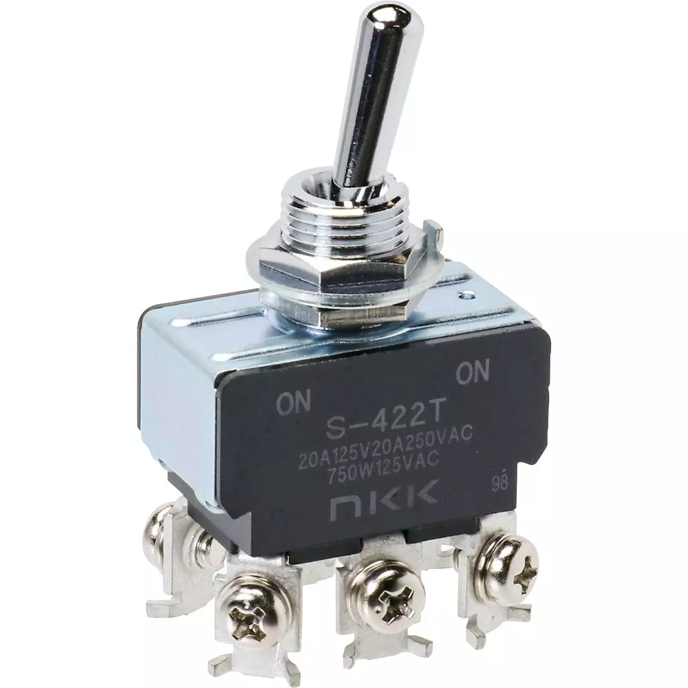 NKK SWITCHES Toggle Switch 2 Pole, S-422T