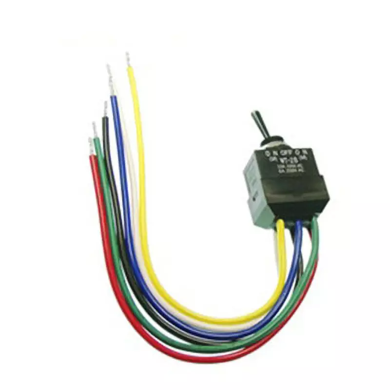NKK SWITCHES W Series Toggle Switch Lead Wire Seal Type 2-Pole Double Throw, WT-28AL