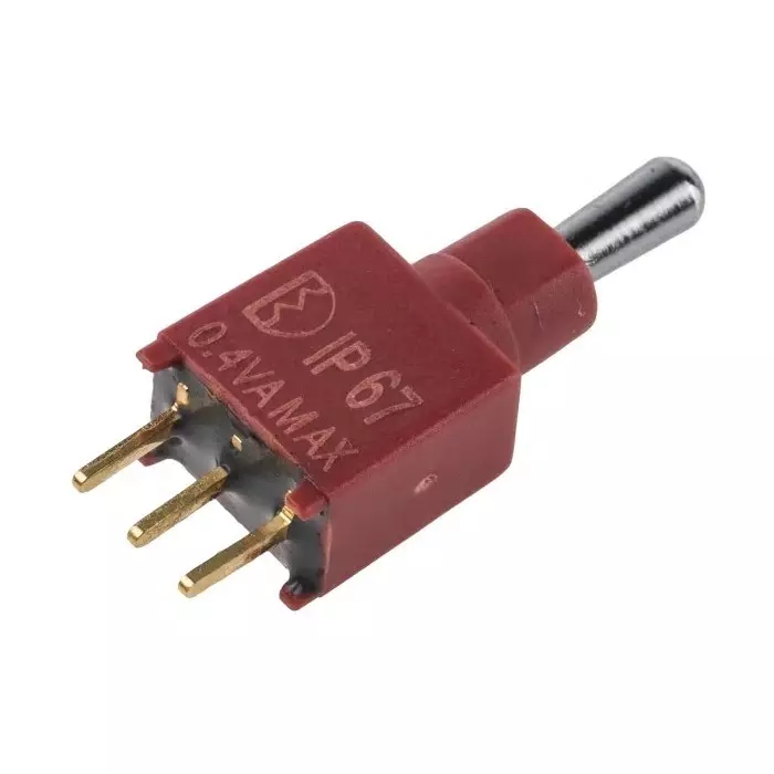 RS Pro Toggle Switch PCB Mount On-Off-On SPDT Through Hole Terminal Gold