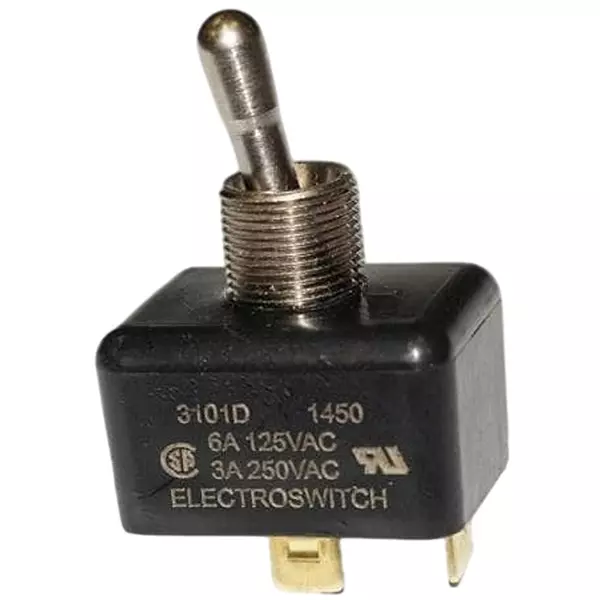 ELECTROSWITCH Toggle Switch Non-Illuminated Wire Lead Termination 3 & 6 Amp, 3105D