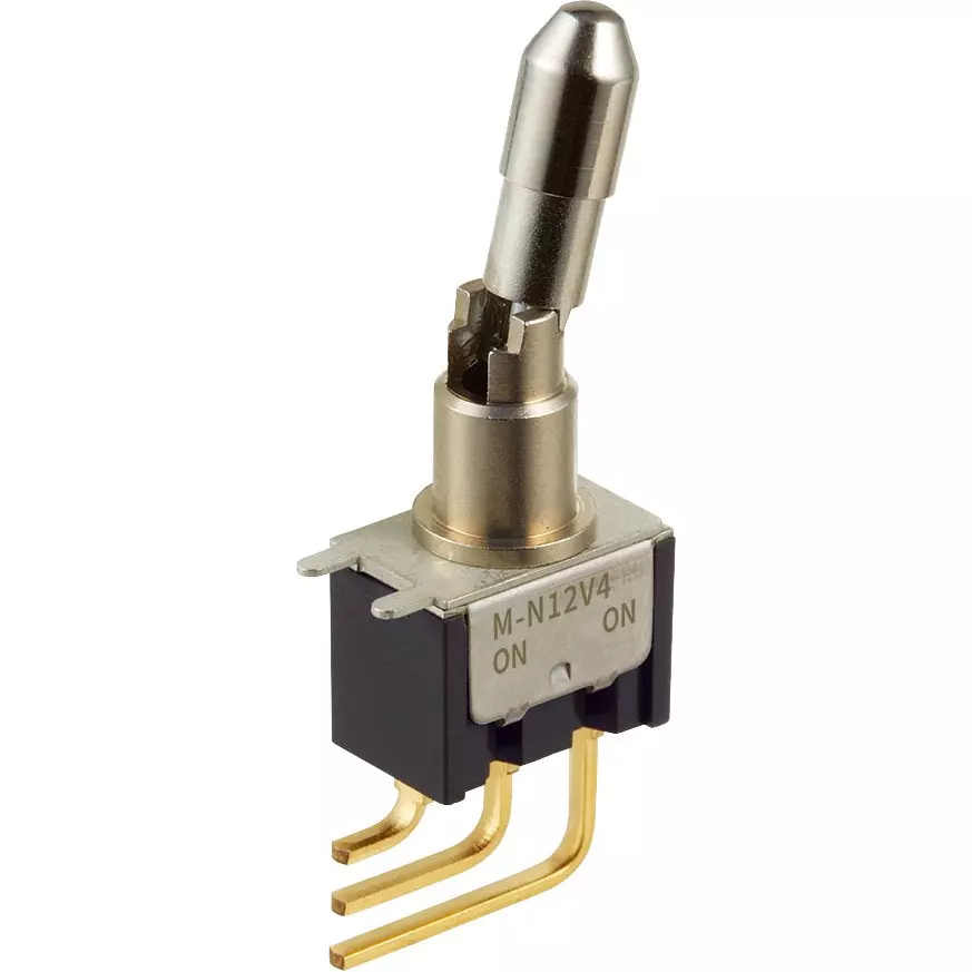 NKK SWITCHES Toggle Switch 1 Pole Lock Lever Mechanism, M-N19V4L