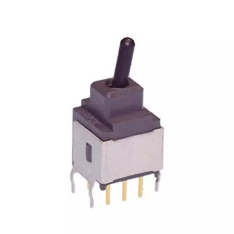 NKK SWITCHES A Series Non-Illuminated Toggle Switch 2 Pole Short Plastic Lever, A-23J2B