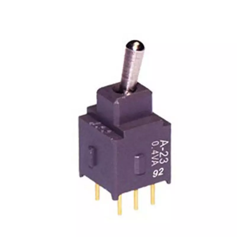 NKK SWITCHES A Series Non-Illuminated Toggle Switch 2 Pole Short Lever, A-23JP