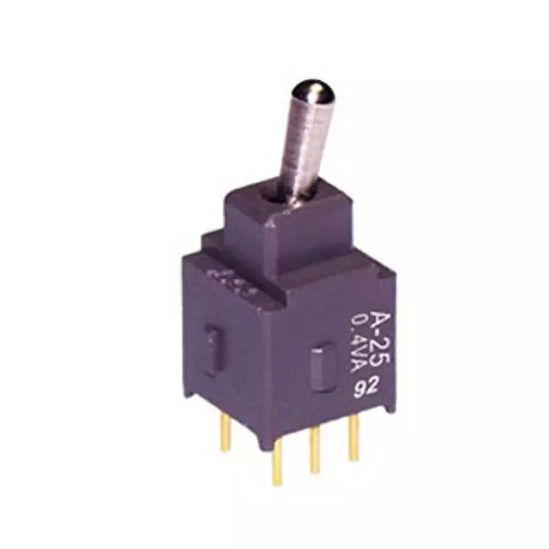 NKK SWITCHES A Series Non-Illuminated Toggle Switch 2 Pole Short Lever, A-25JP