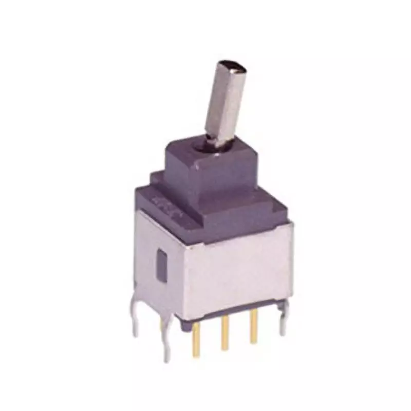NKK SWITCHES A Series Non-Illuminated Toggle Switch 1 Pole Short Flat Lever, A-27HB