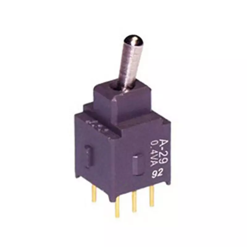 NKK SWITCHES A Series Non-Illuminated Toggle Switch 2 Pole Short Lever, A-29JP