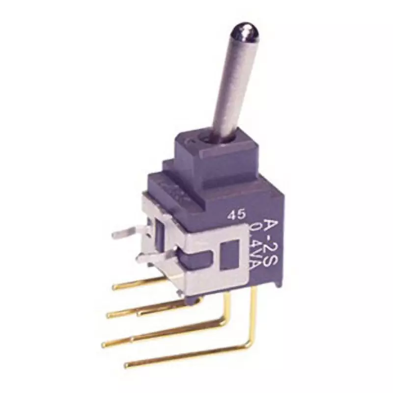 NKK SWITCHES A Series Non-Illuminated Toggle Switch 2 Pole Basic Lever, A-2SAV