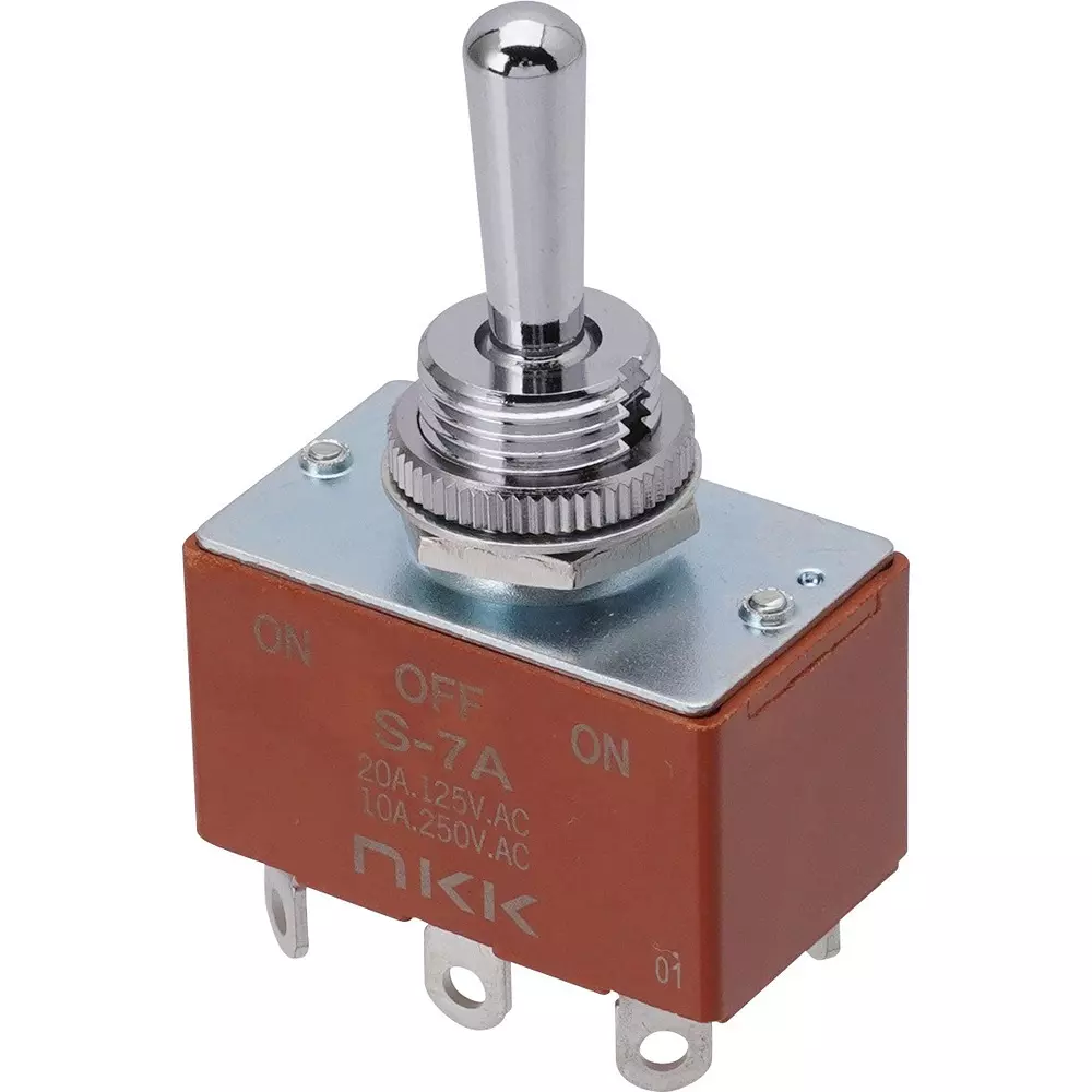 NKK SWITCHES Toggle Switch 2 Pole, S-7A