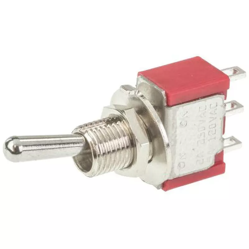 RS PRO Toggle Switch Silver-Plated Brass Contact Material SPDT, 734-7062