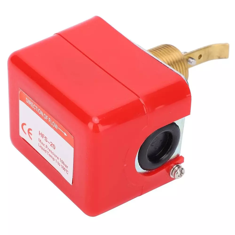 Japsin Instrumentation Water Flow Switch 10 Kg/cm² 3/4 Inch (1.9 cm) NPT (M) Multicolor for Industrial Use