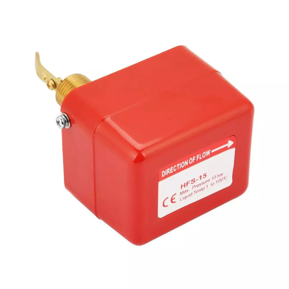 Japsin Instrumentation Water Flow Switch 10 Kg/cm² 1/2 Inch (1.27 cm) NPT (M) Multicolor for Industrial Use