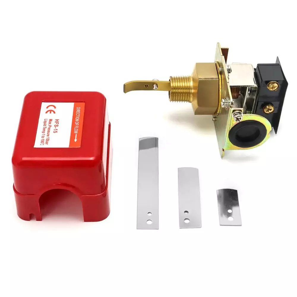 Japsin Instrumentation Water Flow Switch 10 Kg/cm² 1/2 Inch (1.27 cm) NPT (M) Multicolor for Industrial Use