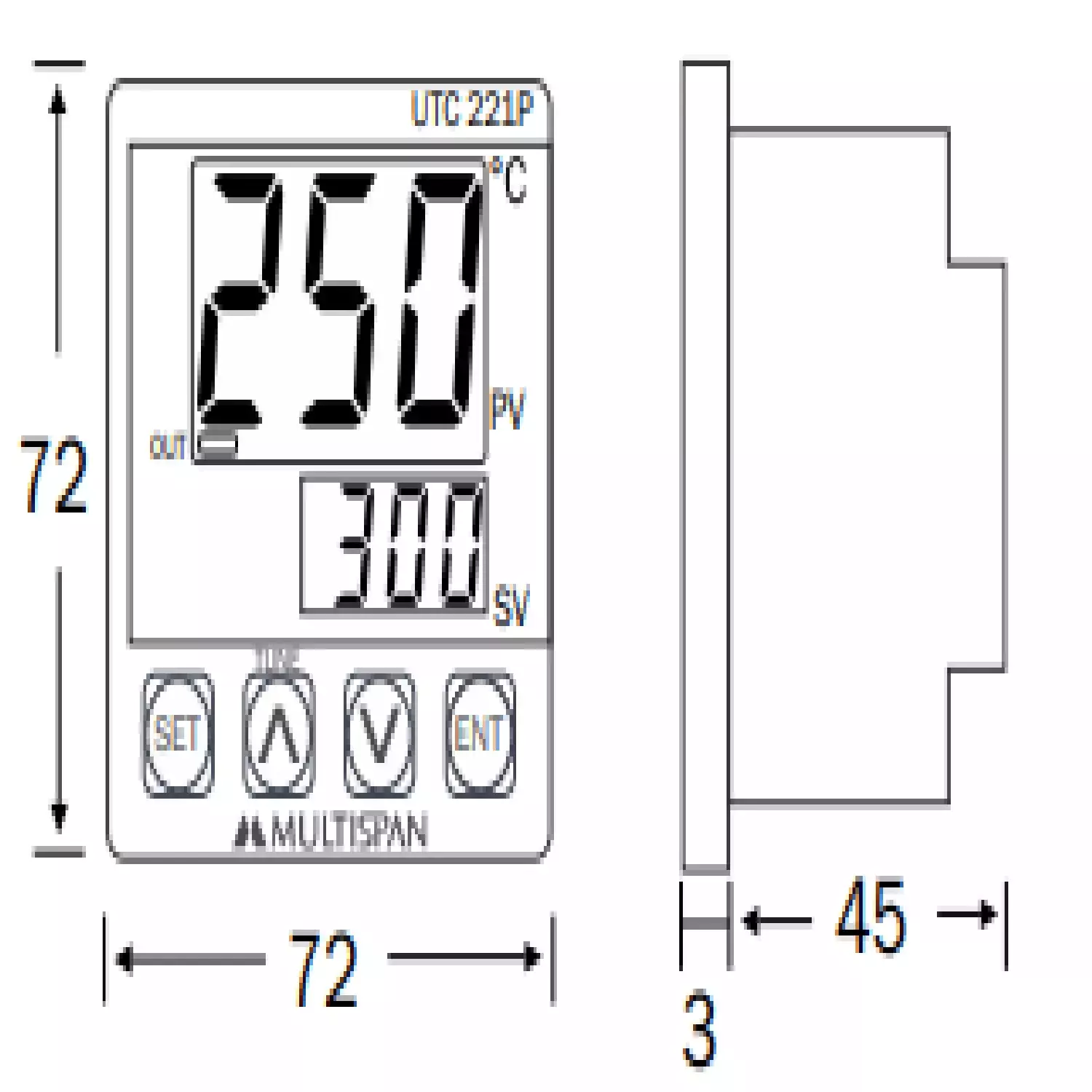 multispan-double-display-universal-input-pid-controller-single-relay-33-digit-tc-221p-72-x-72-mm